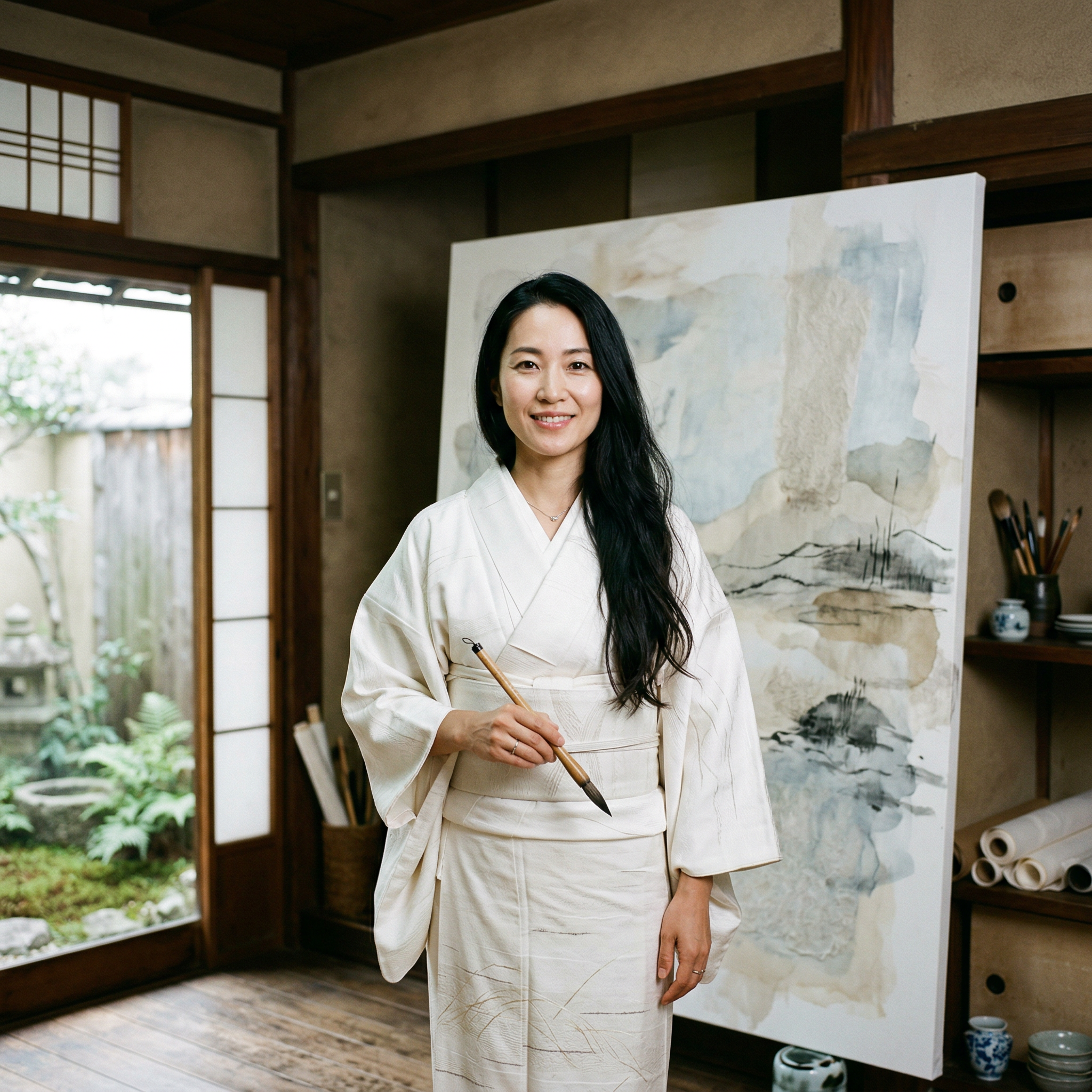 Contemporary abstract wall art by Aria Nakamura modern interior painting