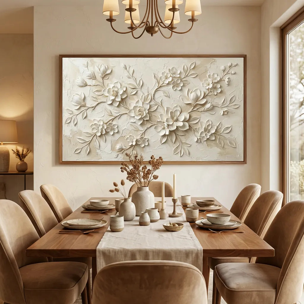 3D Relief Floral Wall Art AA#0223