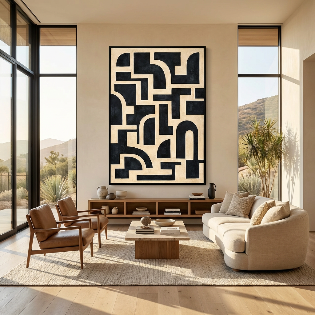 Arch Geometry Abstract Painting AP#0627