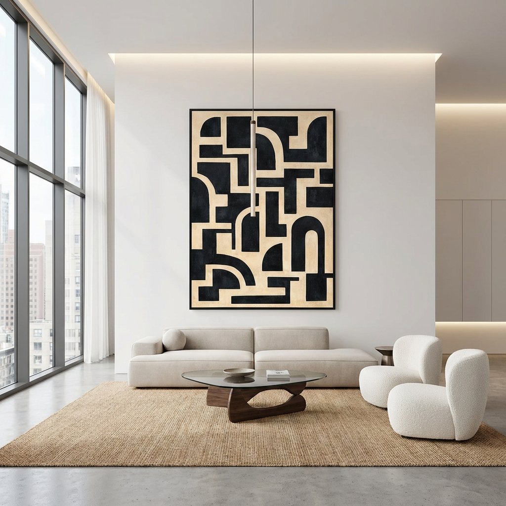 Arch Geometry Abstract Painting AP#0627