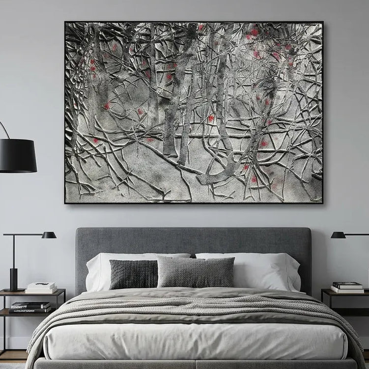 Abstract Forest Relief Print for Modern Luxury YY#1515