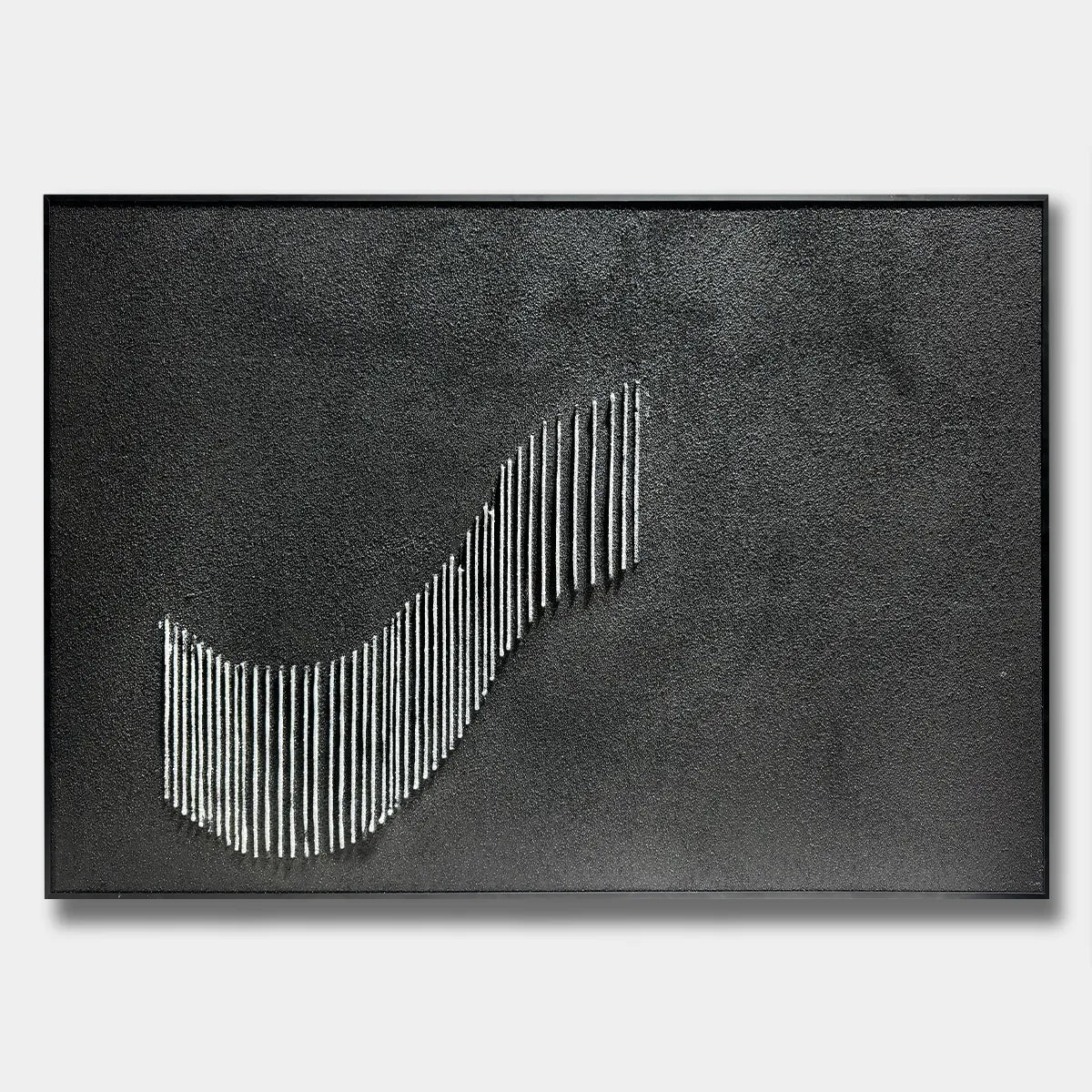 Abstract Wave Relief Print for Modern Minimalist YY#1519