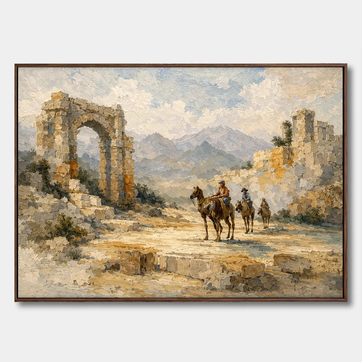 Ancient Ruins Landscape Painting AP#0639