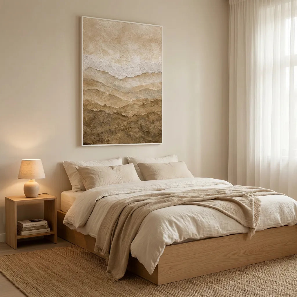 Beige Sandstone Abstract Painting AA#0201