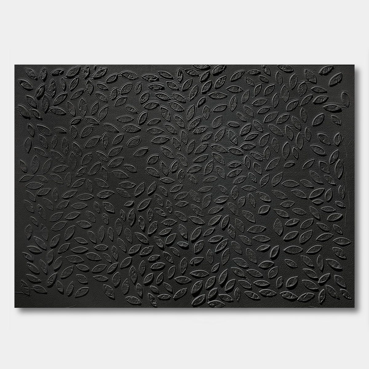 Black Botanical Texture Art PM#3637