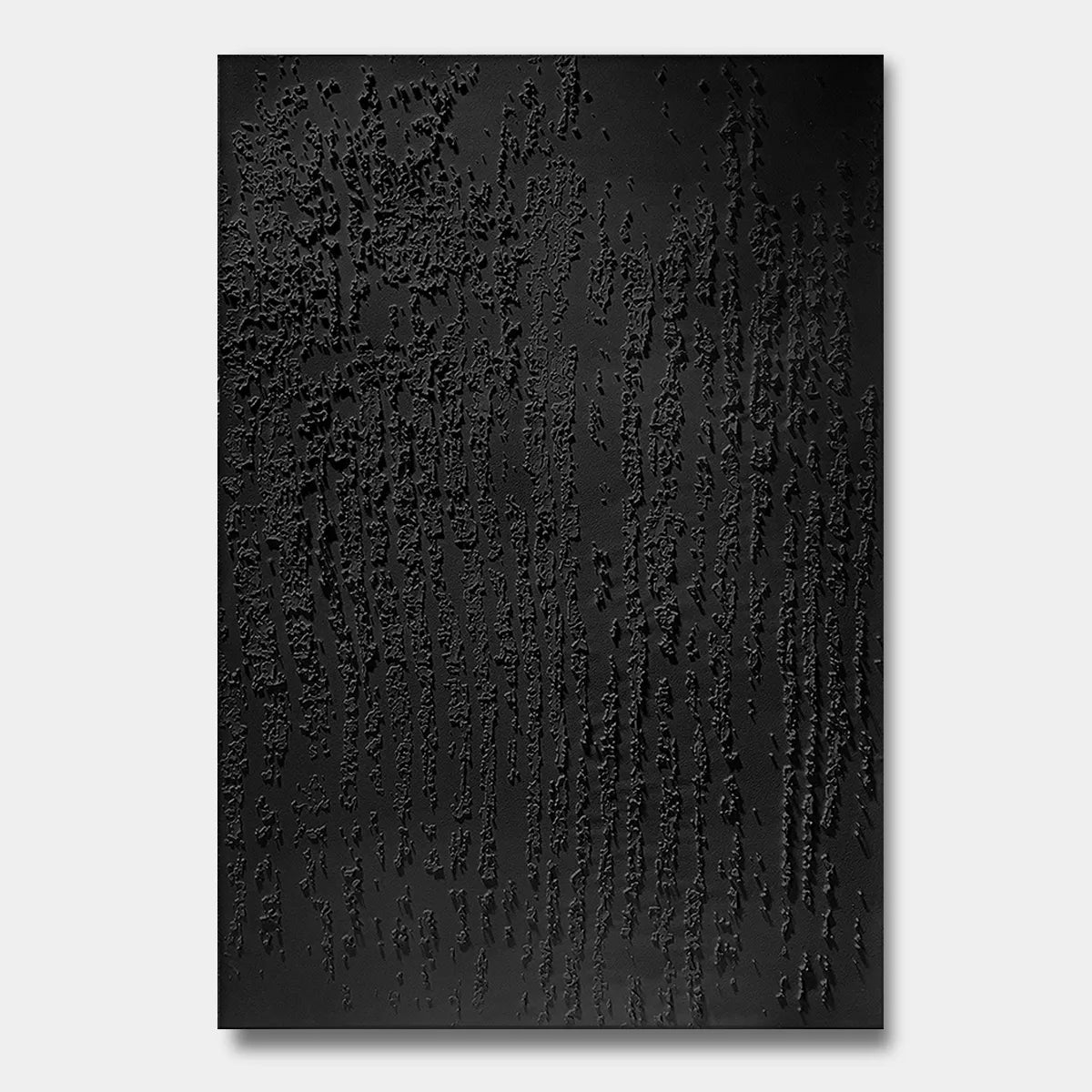 Black Textured Abstract Canvas PM#3673
