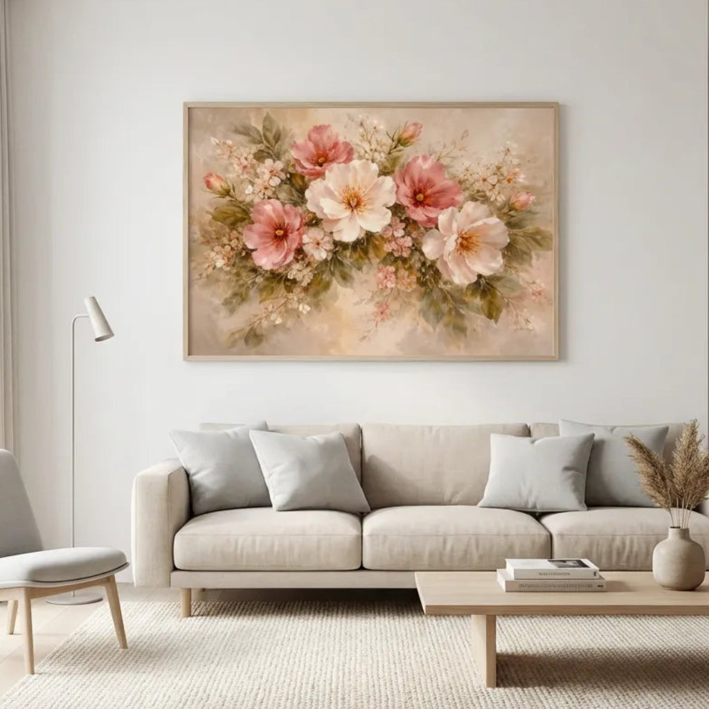 Blush Floral Bouquet Painting AA#0214