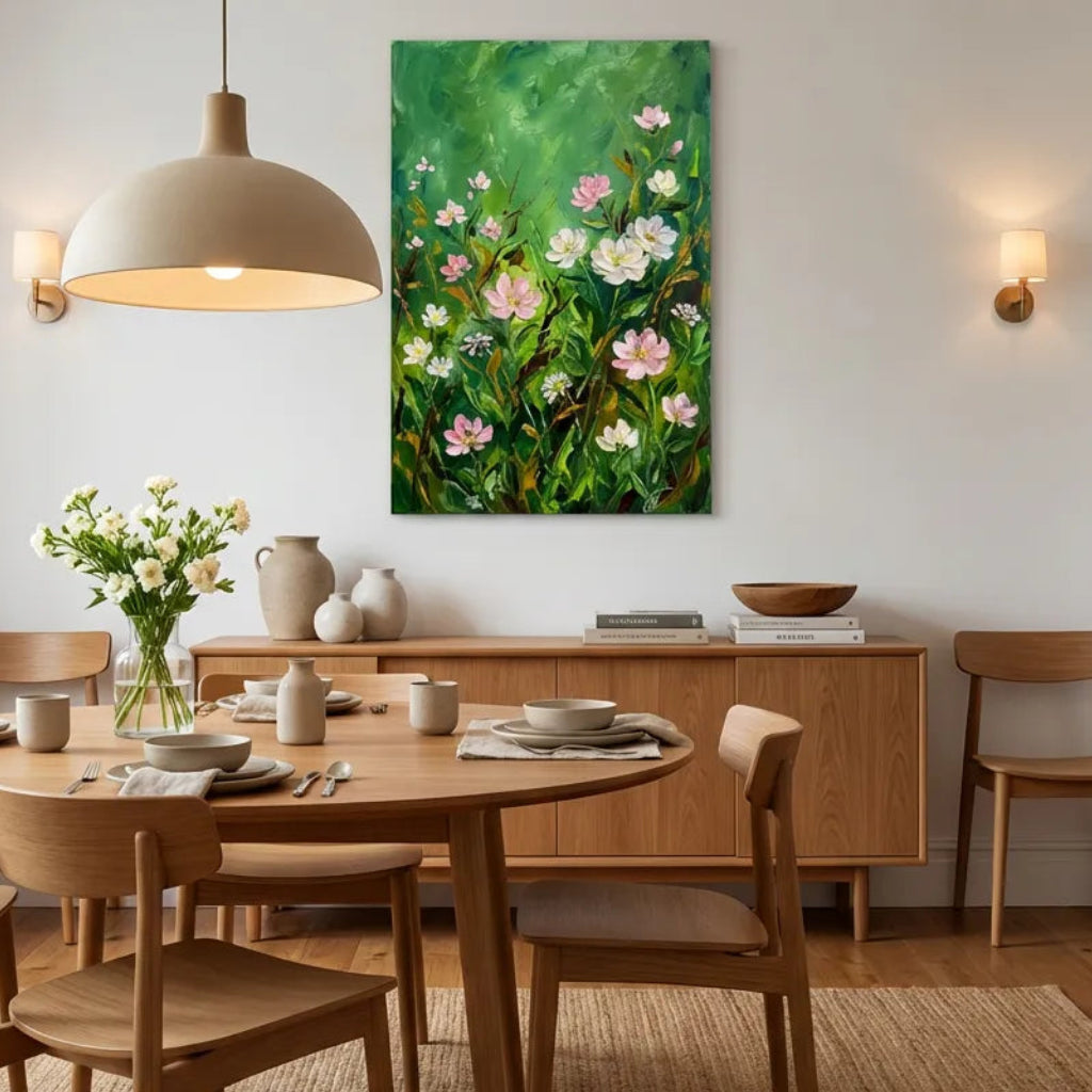 Blush Wildflower Garden Painting AA#0250
