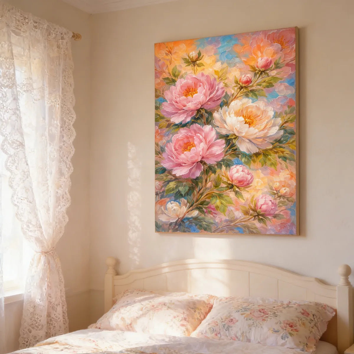 Blush Peony Floral Painting AA#0207