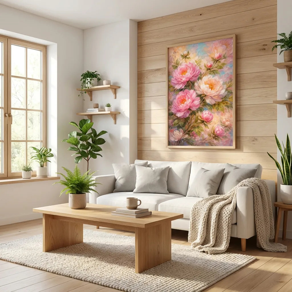 Blush Peony Floral Painting AA#0207