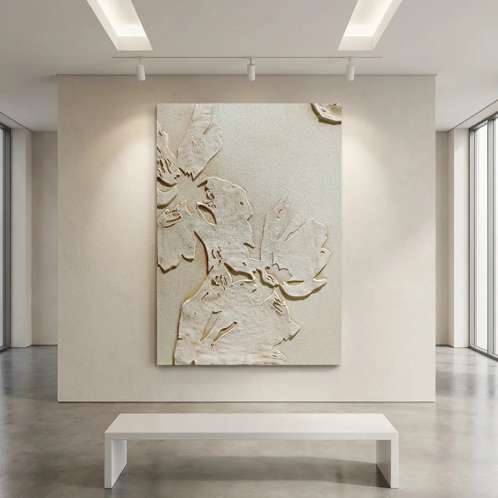 Botanical Relief Floral Canvas PM#3642