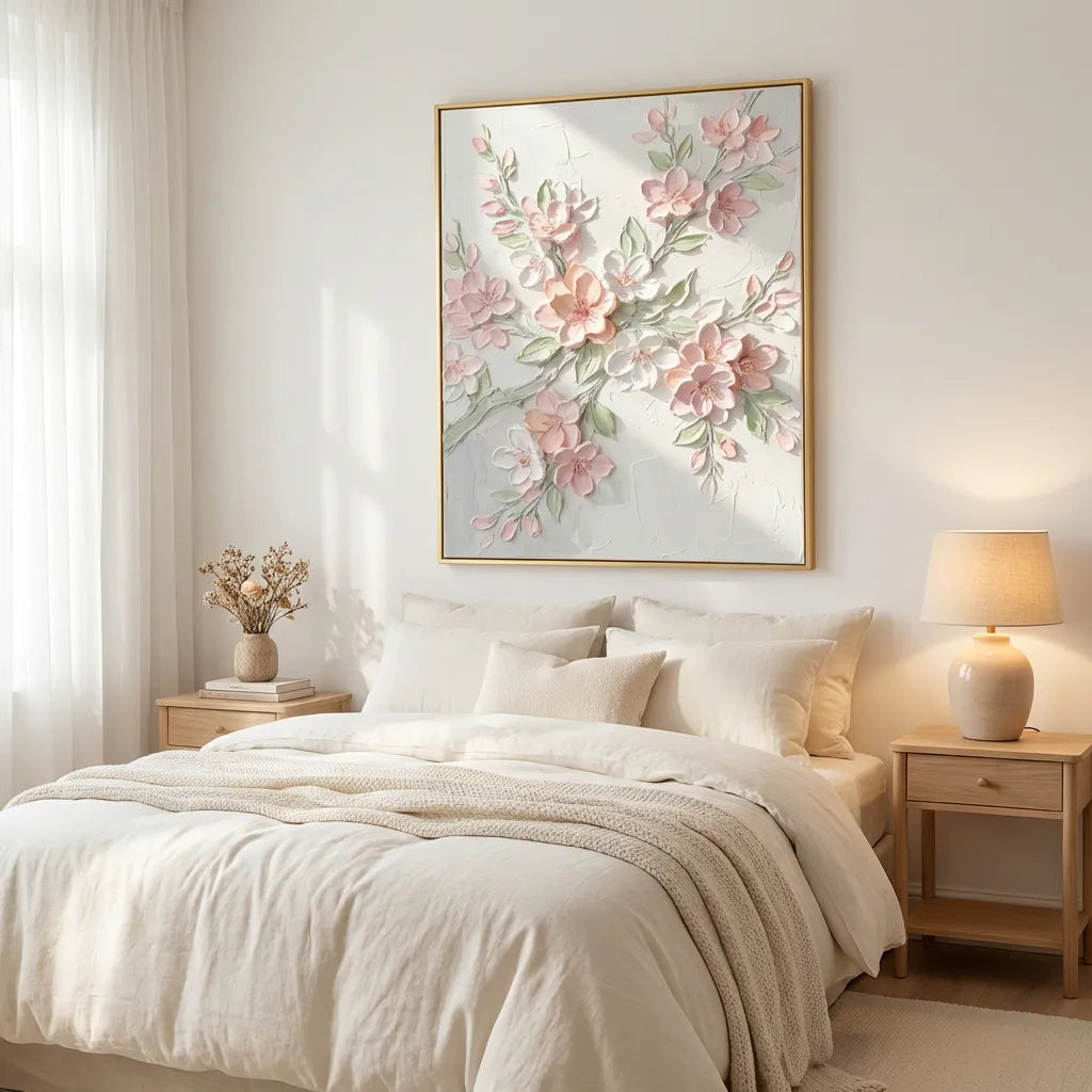 Cherry Blossom Relief Painting AA#0229