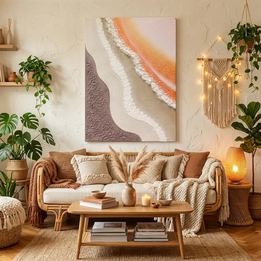 Coastal Texture Abstract Painting AA#0274