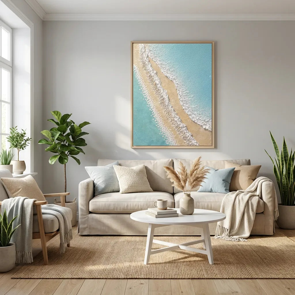 Coastal Texture Abstract Painting AA#0278