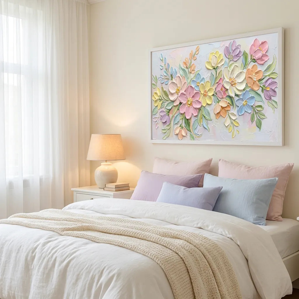 Colorful Abstract Floral Painting AA#0236