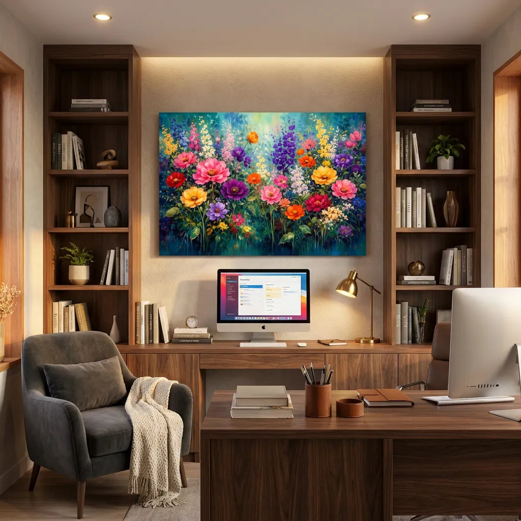 Colorful Wildflower Painting AA#0215