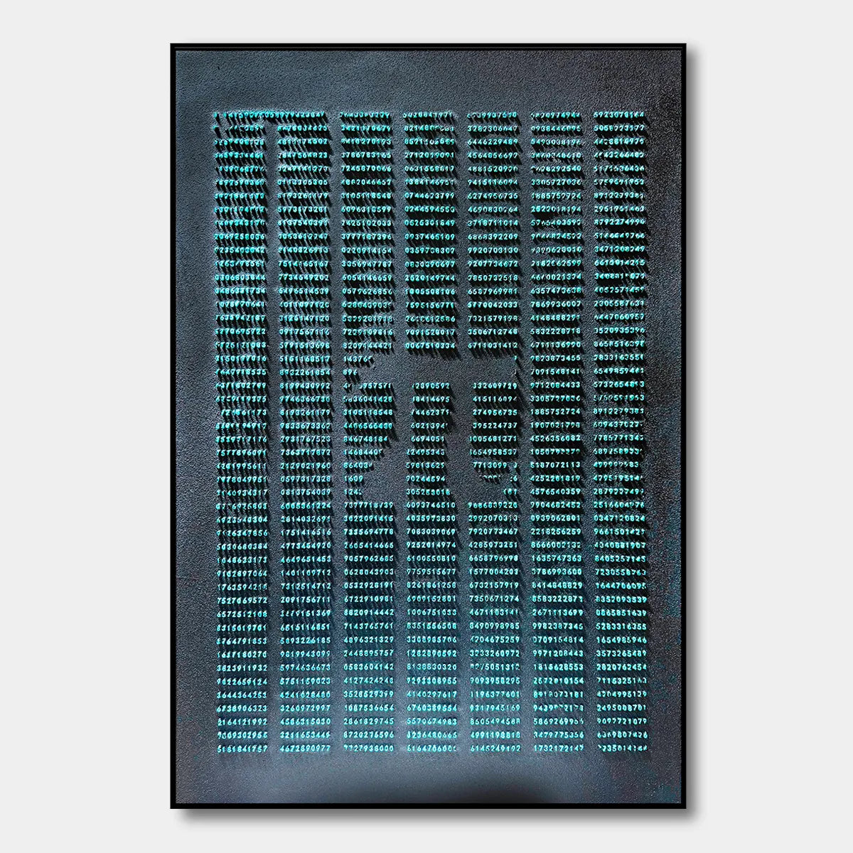 Cyberpunk Matrix Code Print YY#1509