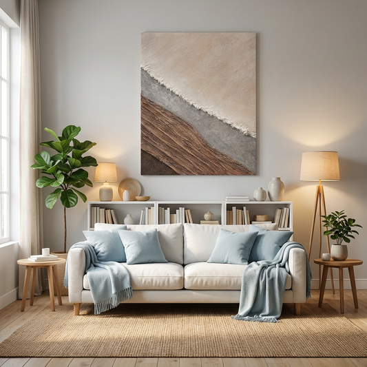 Earth-Tone Abstract Painting AA#0267