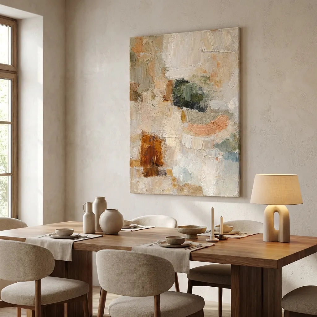 Earthy Neutral Abstract Painting AA#0265