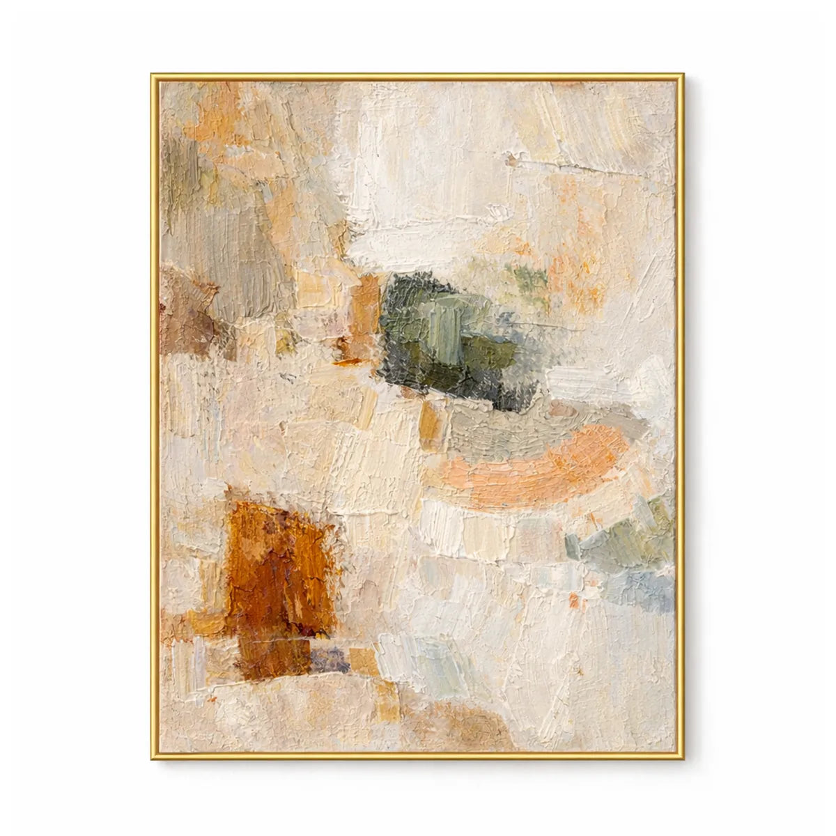 Earthy Neutral Abstract Painting AA#0265