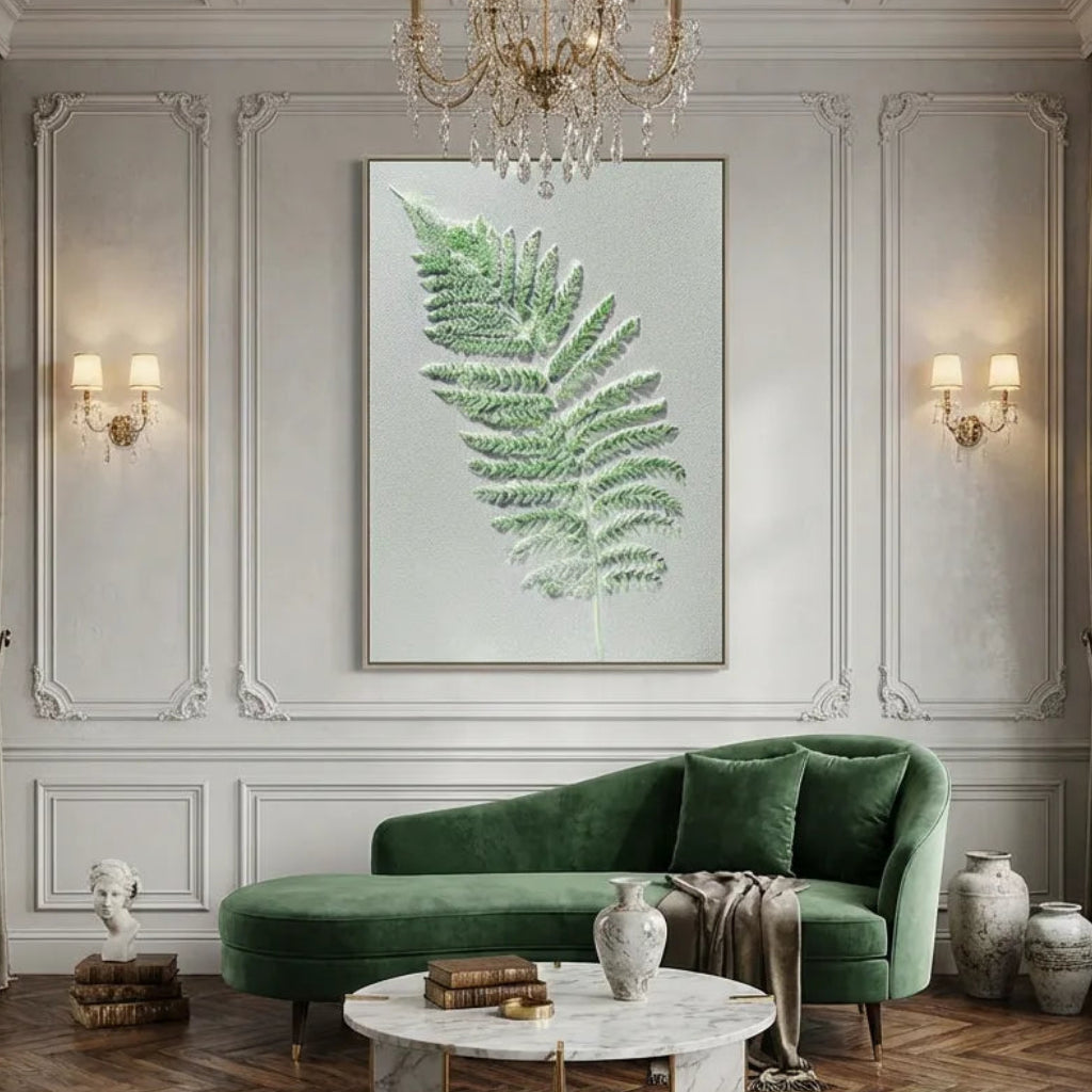 Fern Impression Textured Abstract Art PM#3617