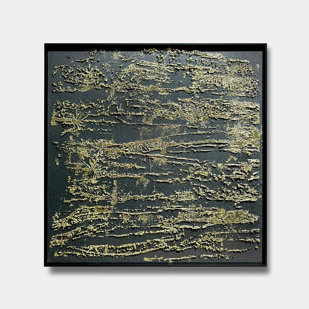 Gold Abstract Relief Print for Modern Luxury YY#1521