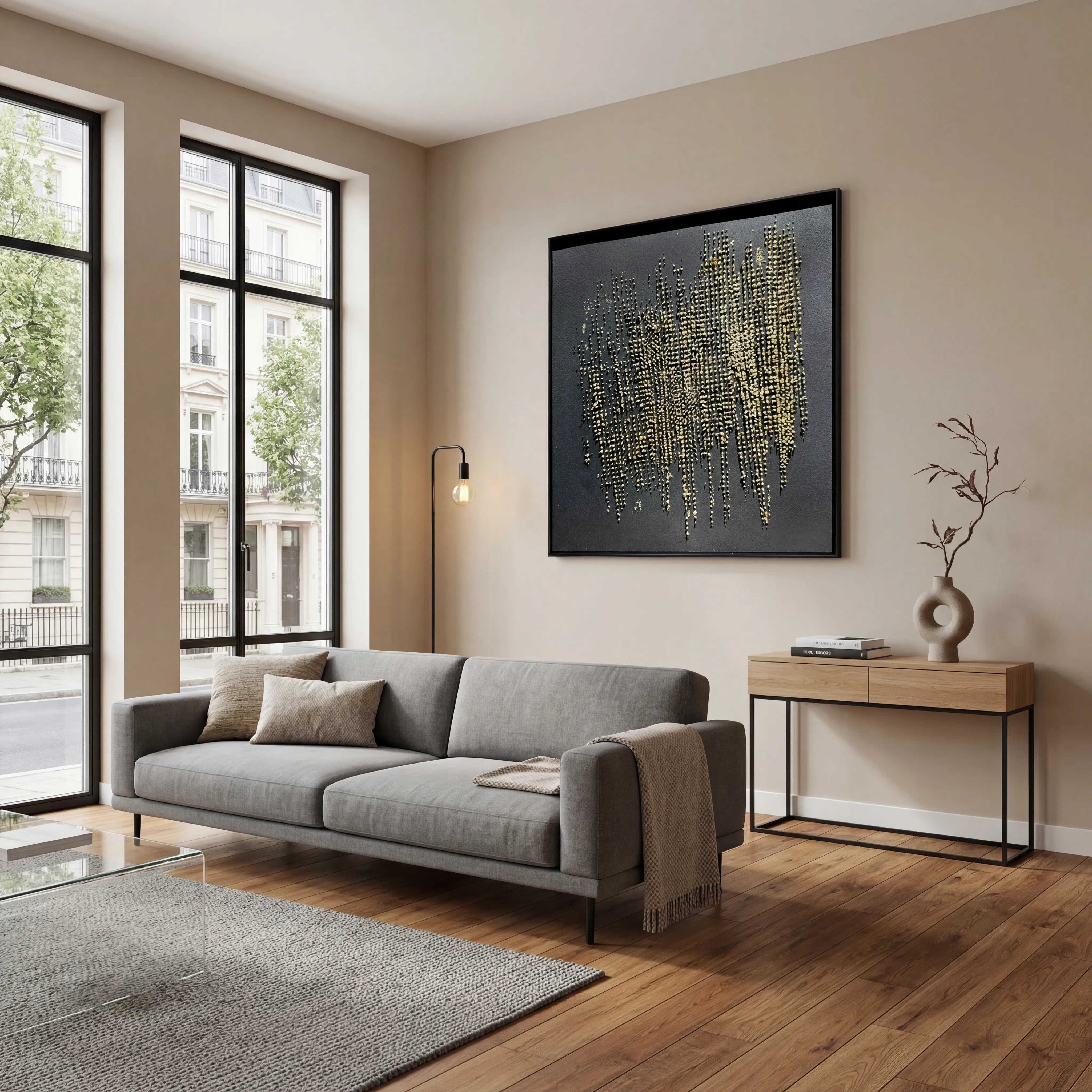 Gold Matrix Relief Print YY#1520