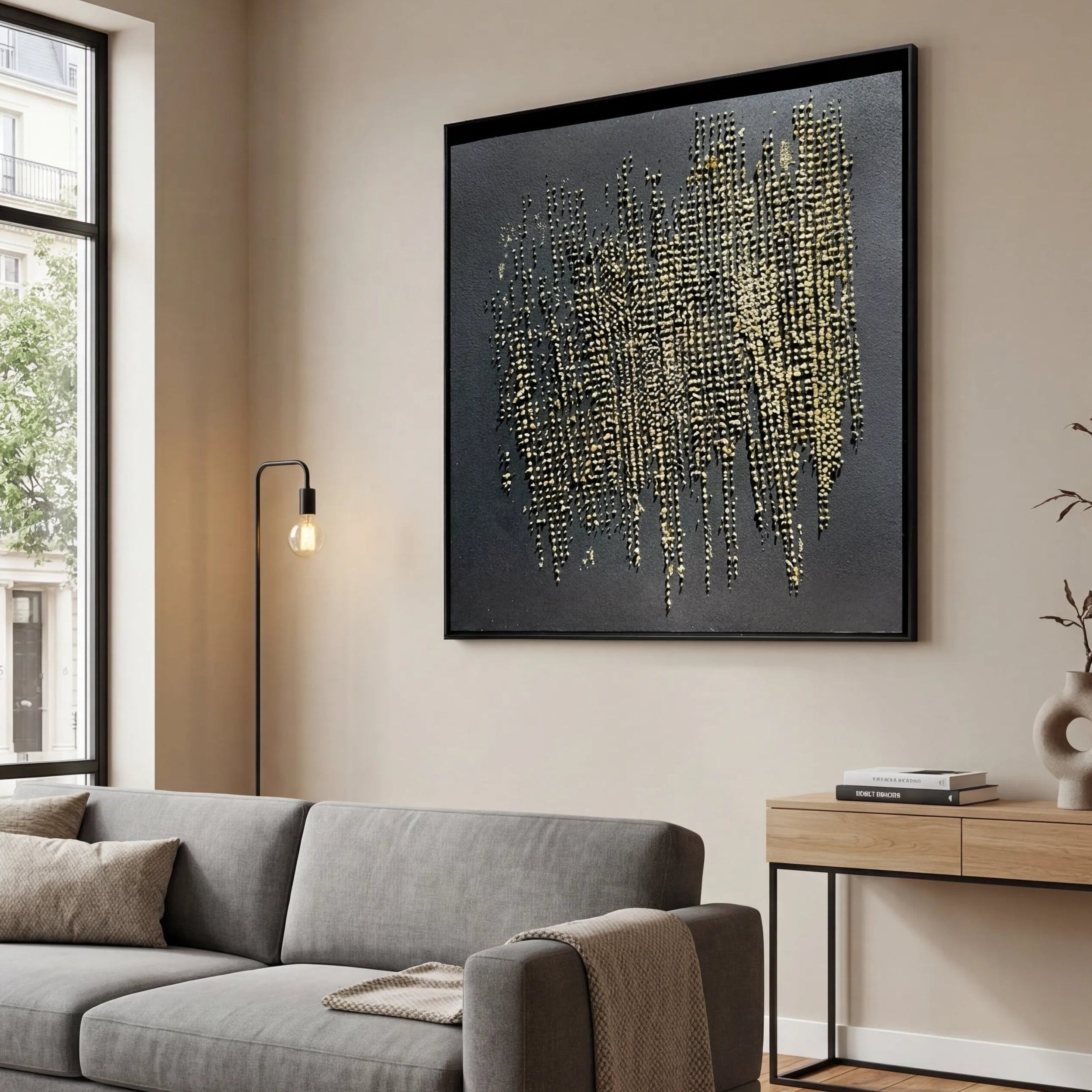 Gold Matrix Relief Print YY#1520
