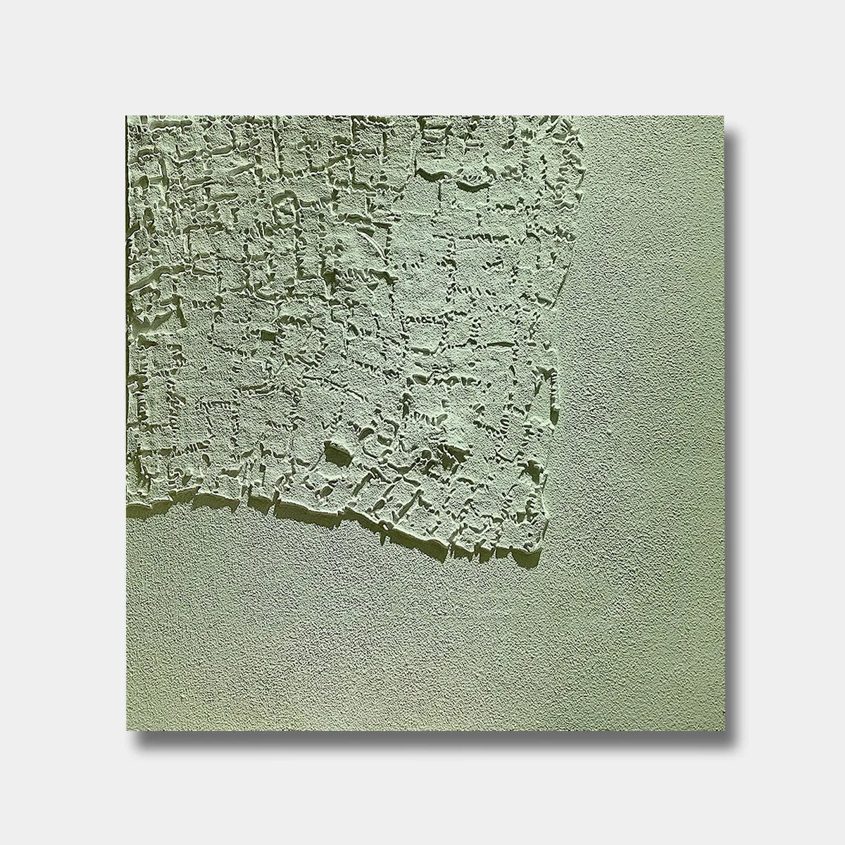 Green Textured Abstract Wall Art PM#3684