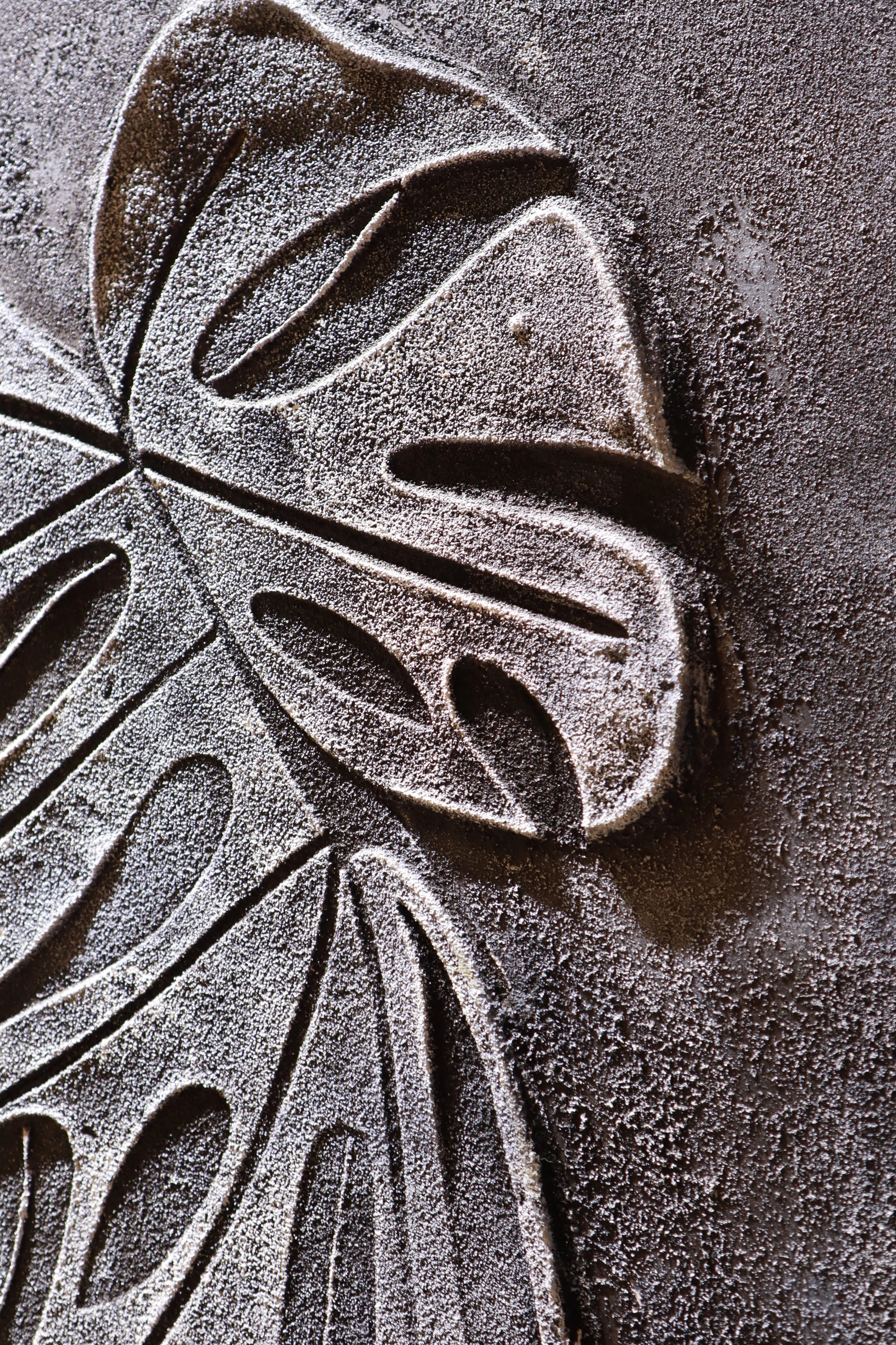 Charcoal Botanical Relief Canvas PM#3644