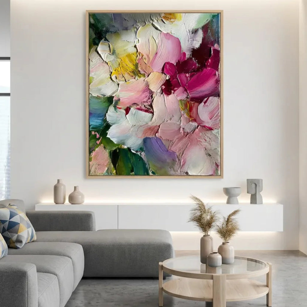 Impasto Floral Abstract Painting AA#0221