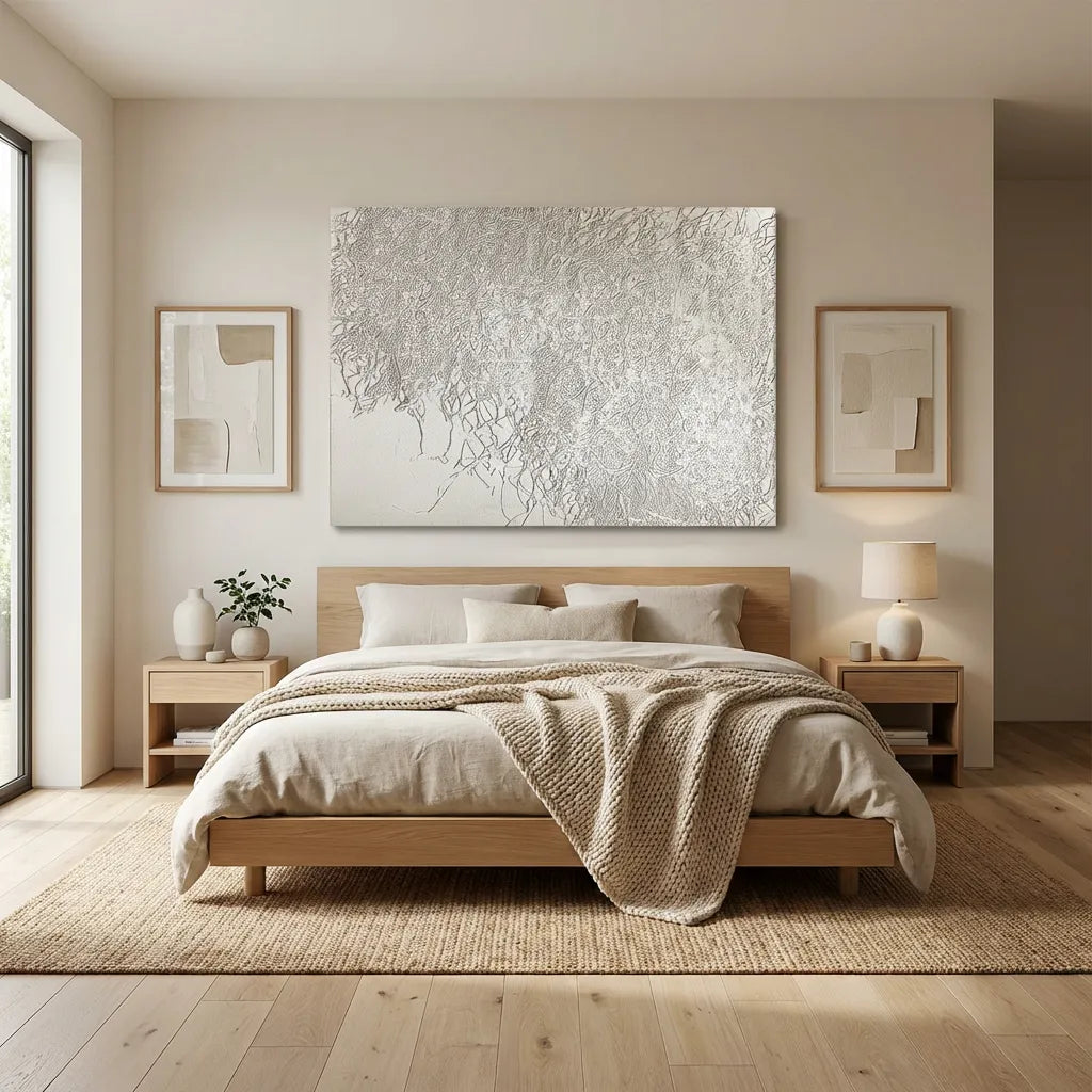 Ivory Etched Texture Abstract PM#3635