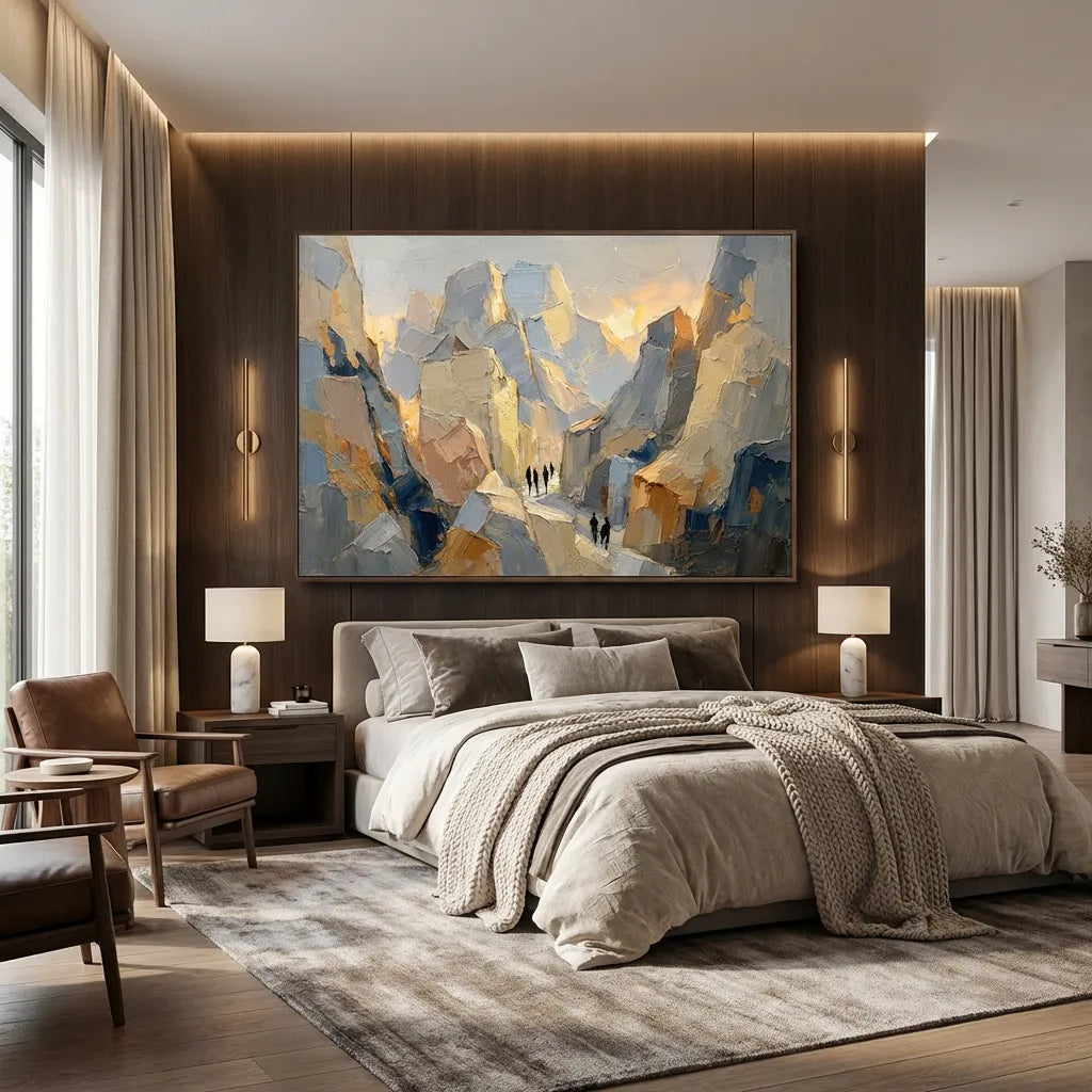 Light Abstract Landscape Painting AP#0636