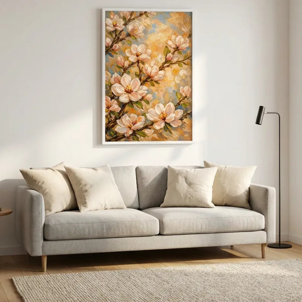 Magnolia Floral Painting AA#0208