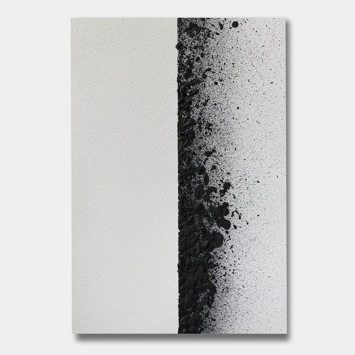 Minimalist Black Texture Abstract Painting PM#3120