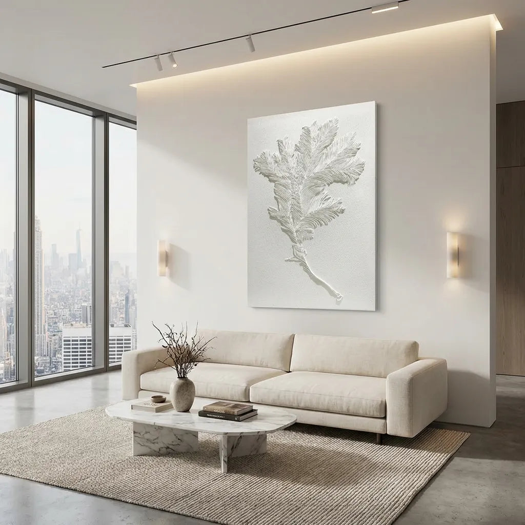 Minimalist Botanical Relief Canvas PM#3677