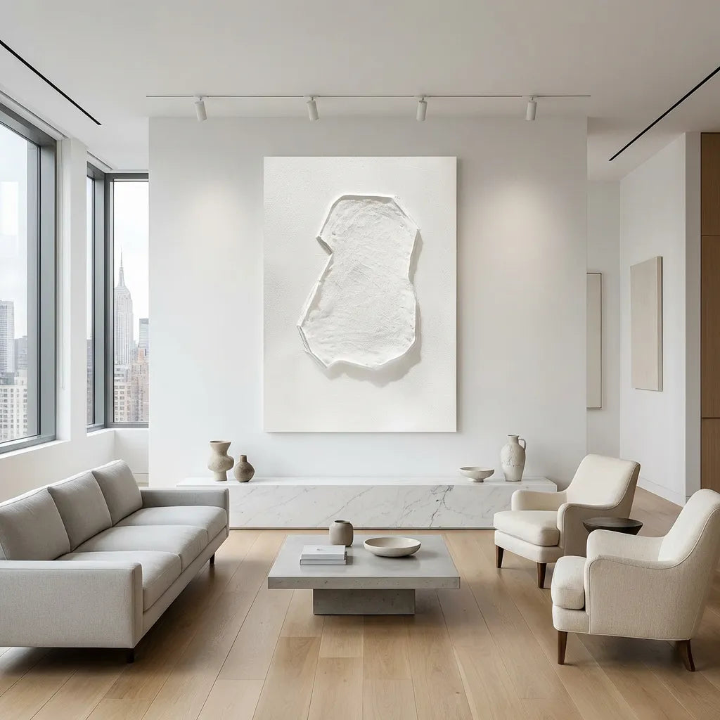 Minimalist Sculptural Relief Canvas PM#3662