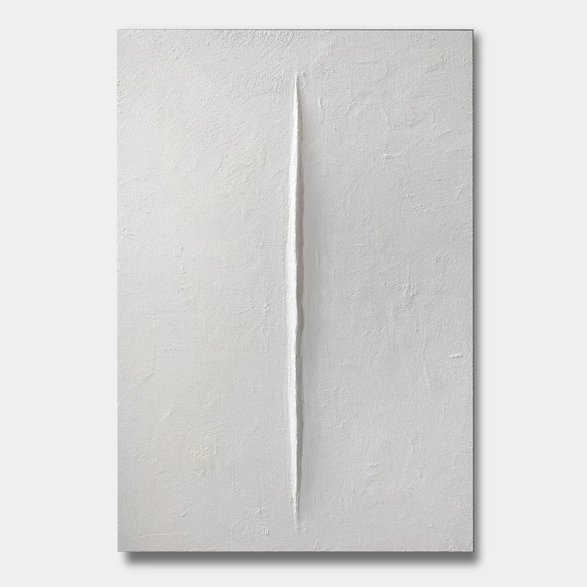 Minimalist White Relief Abstract Painting PM#3115