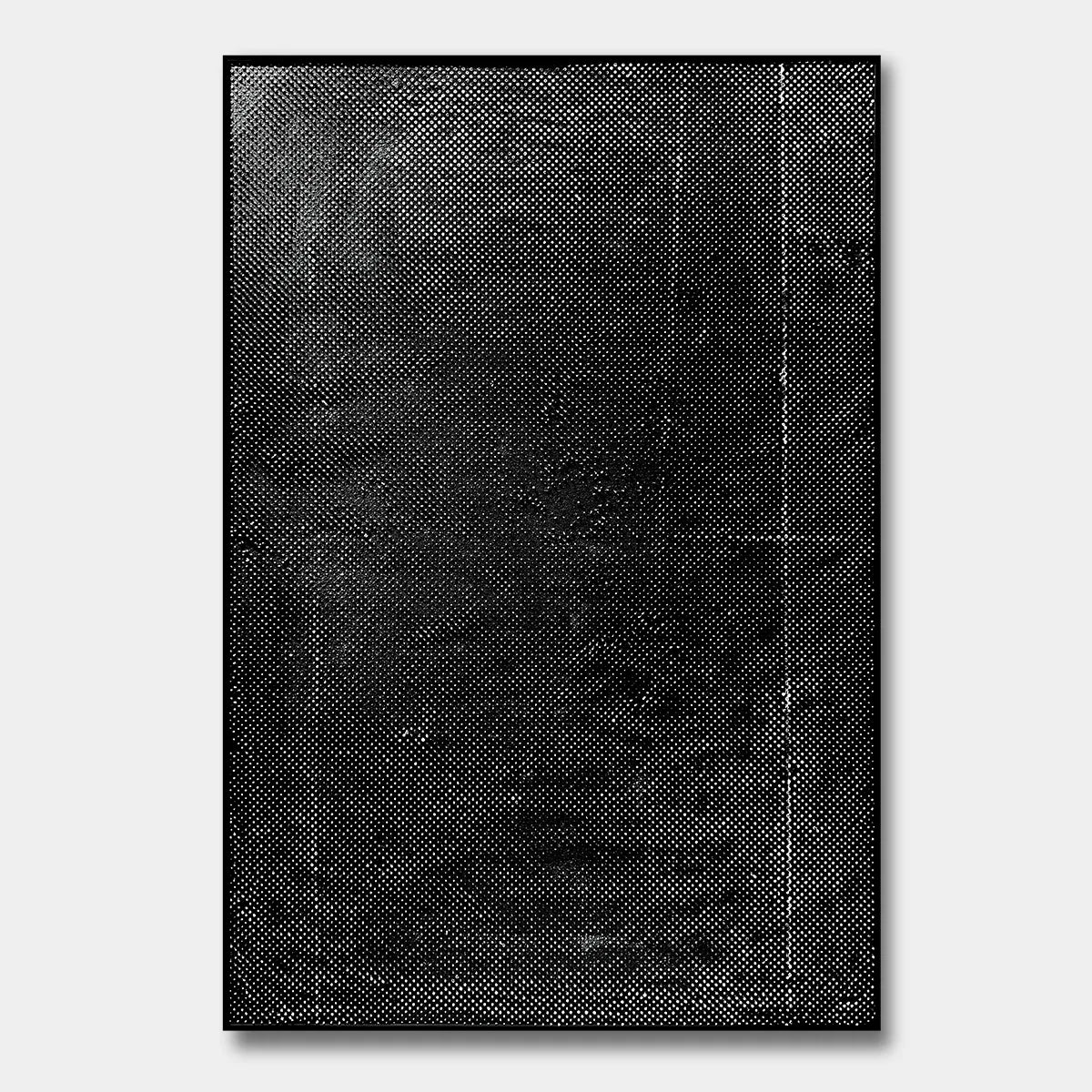 Modern Black Halftone Relief Print YY#1518