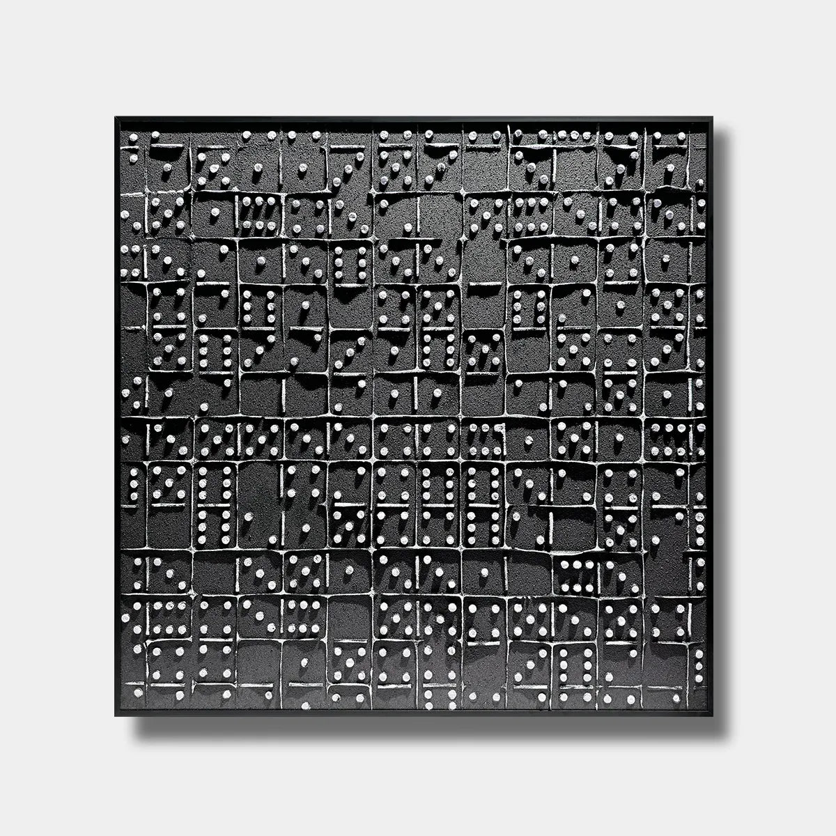 Modern Industrial Domino Relief Print YY#1524