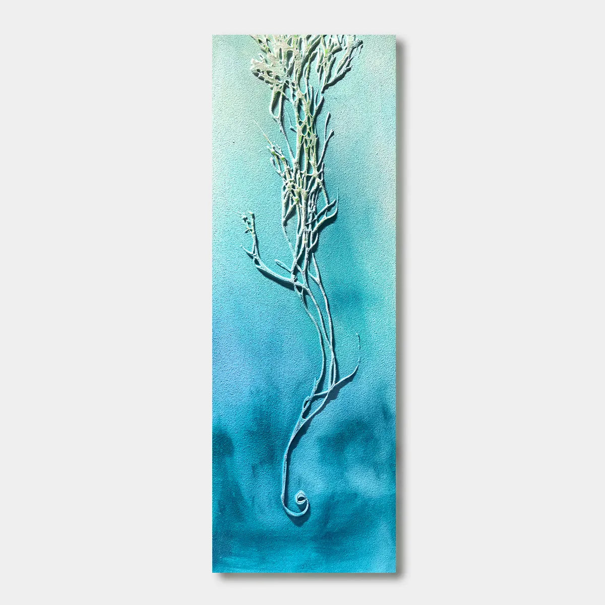 Ocean Whisper Teal Botanical Relief Wall Art PM#3618