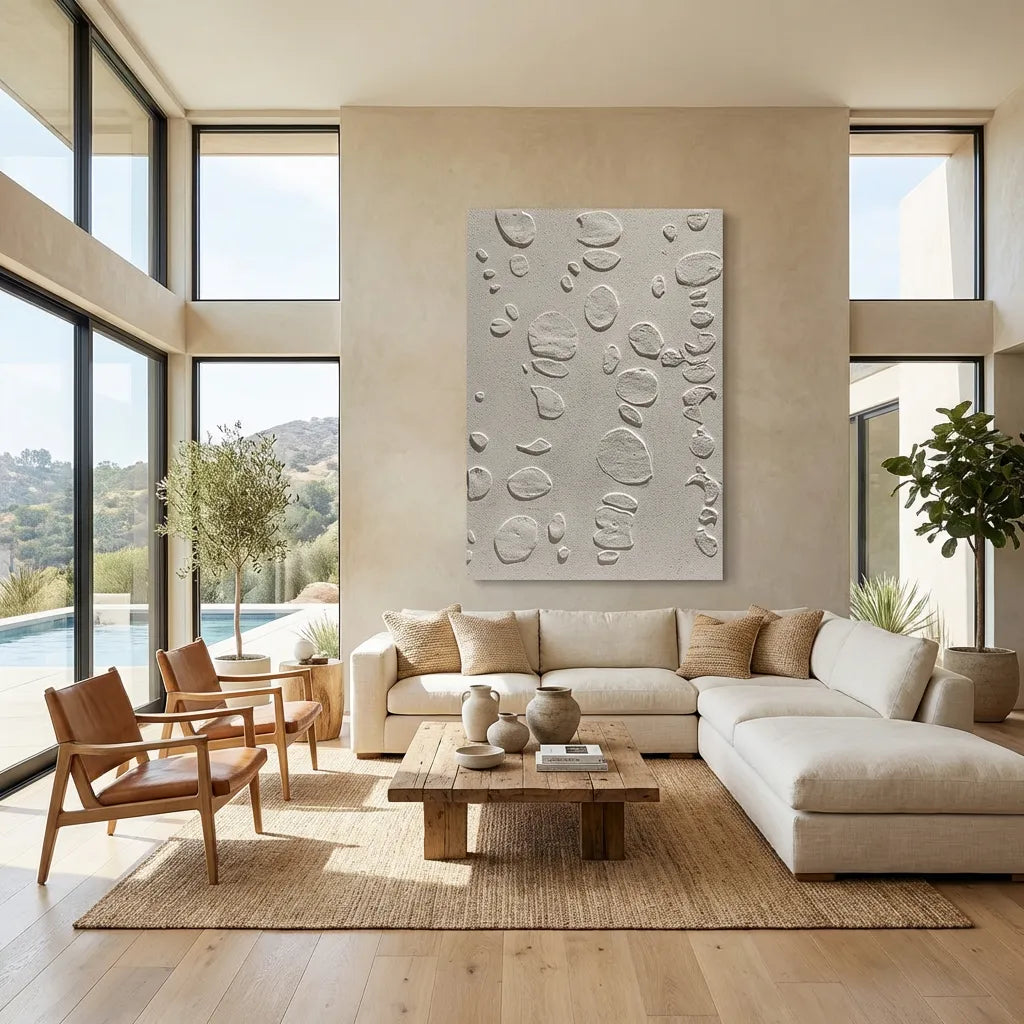 Organic Plaster Relief Canvas PM#3663