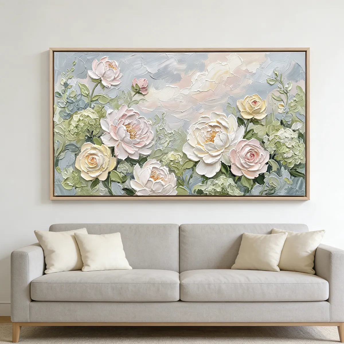 Pastel Rose Garden Painting AA#0243