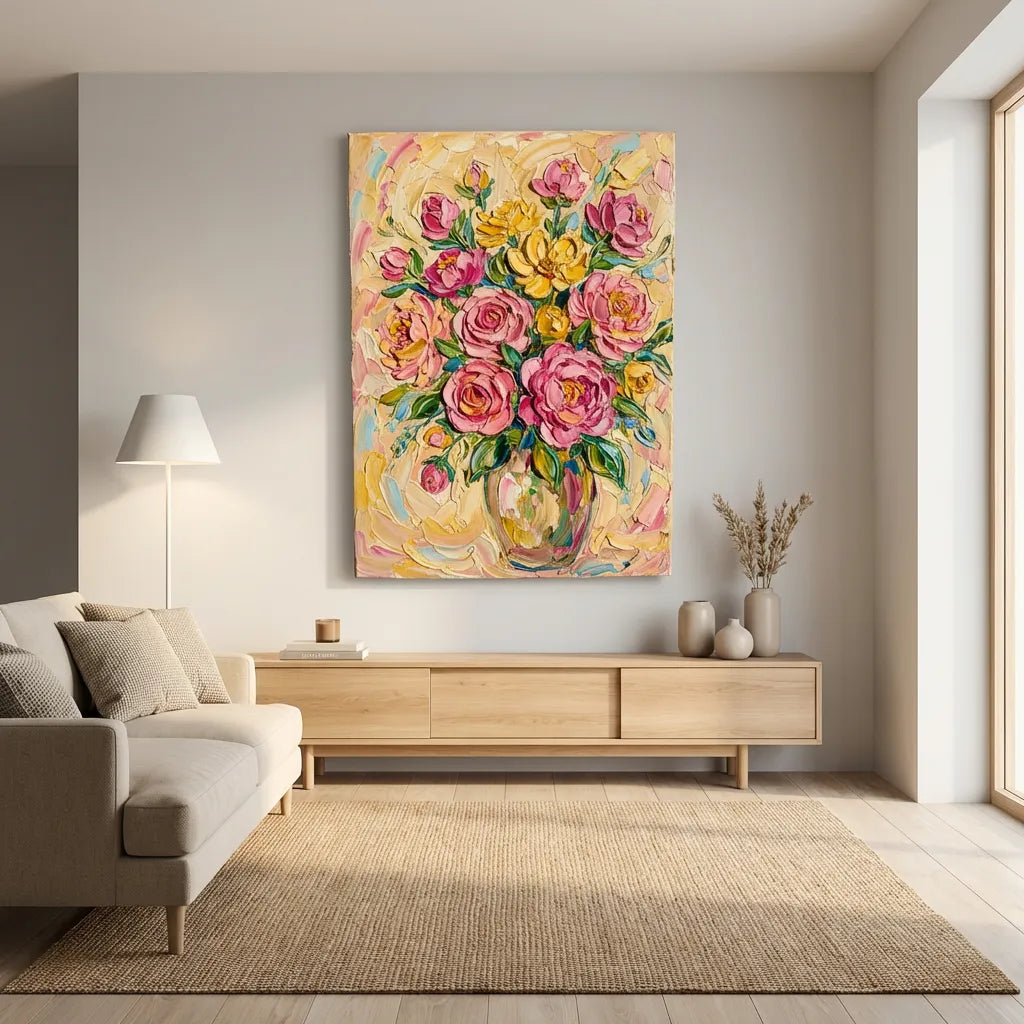 Rose Bouquet Oil Painting AA#0227