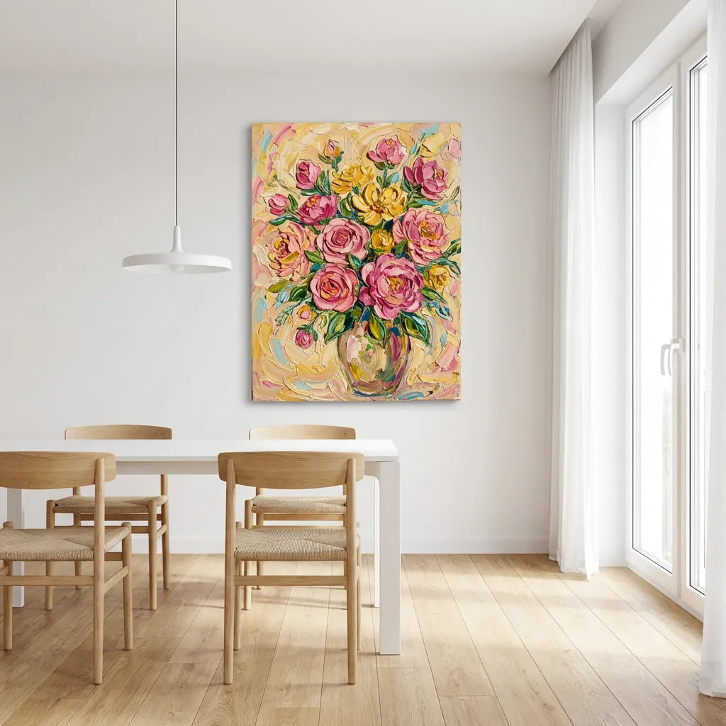 Rose Bouquet Oil Painting AA#0227