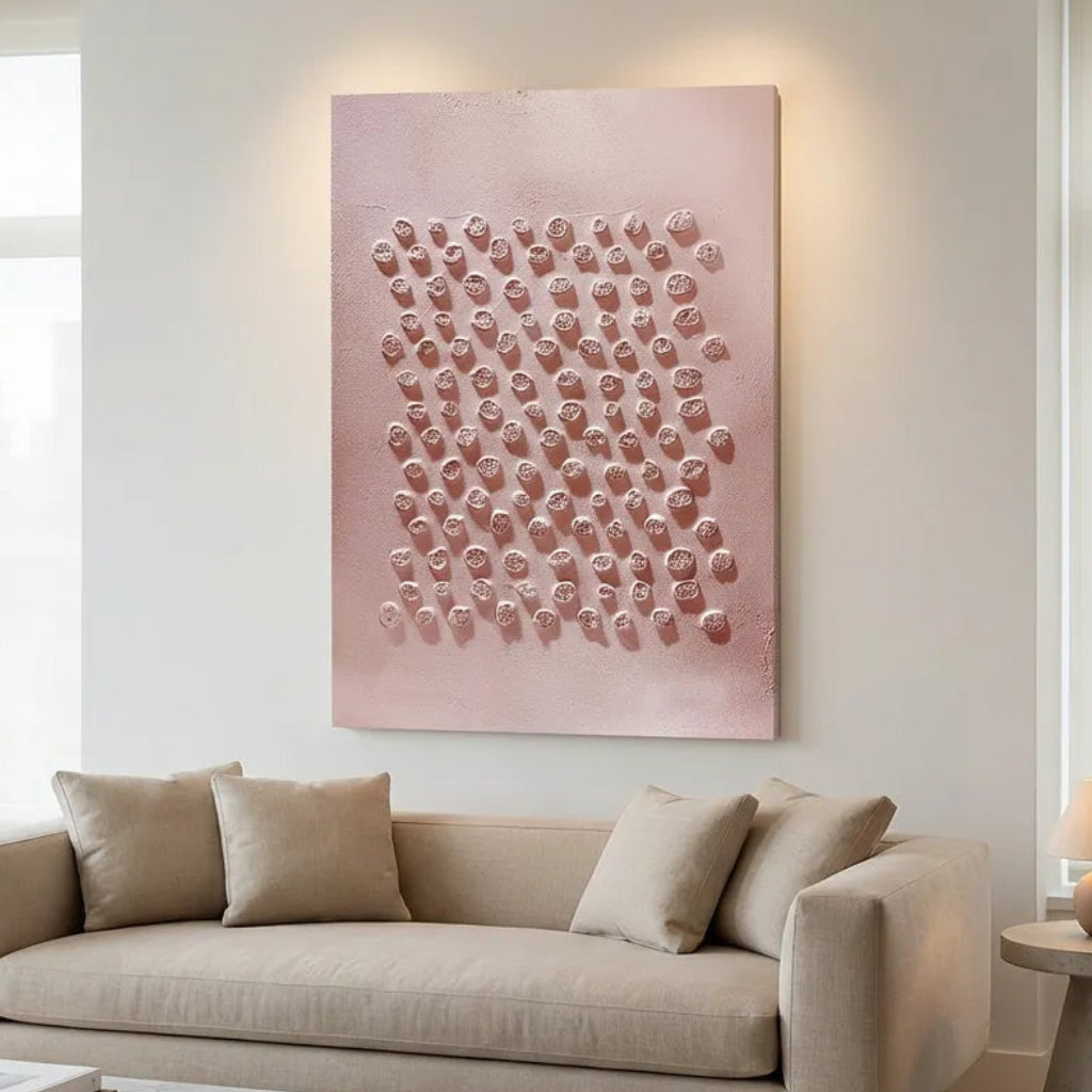 Rosebud Texture Relief Canvas PM#3669