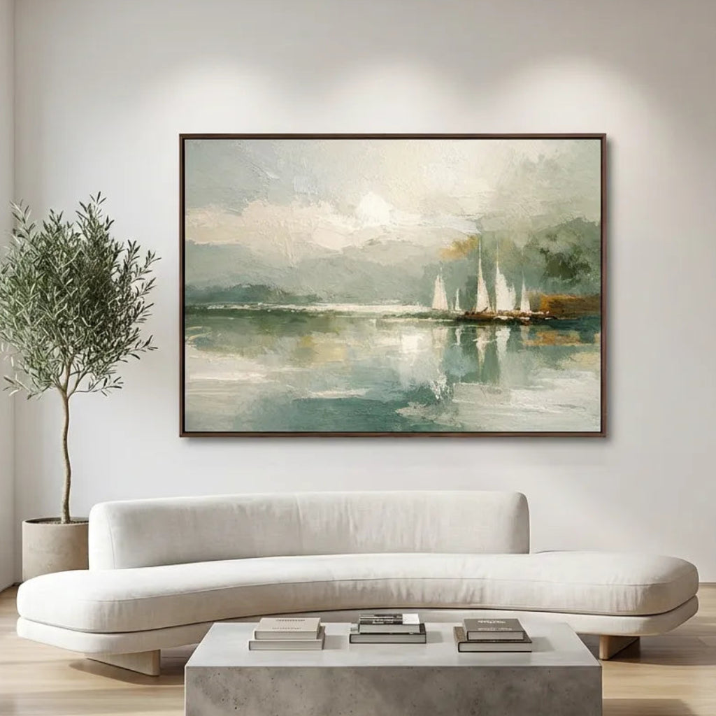 Sailboat Landscape Painting AP#0641