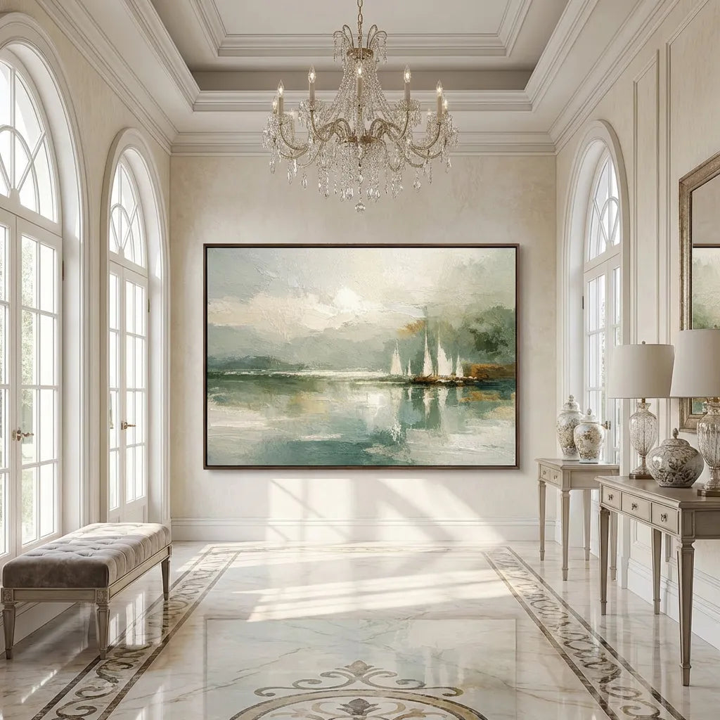Sailboat Landscape Painting AP#0641