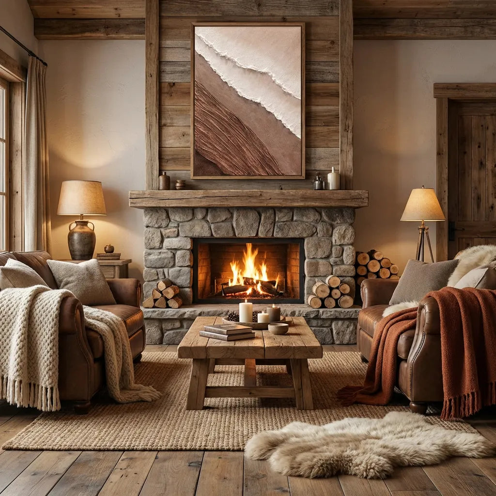 Sand-Stone Textured Abstract Painting AA#0277