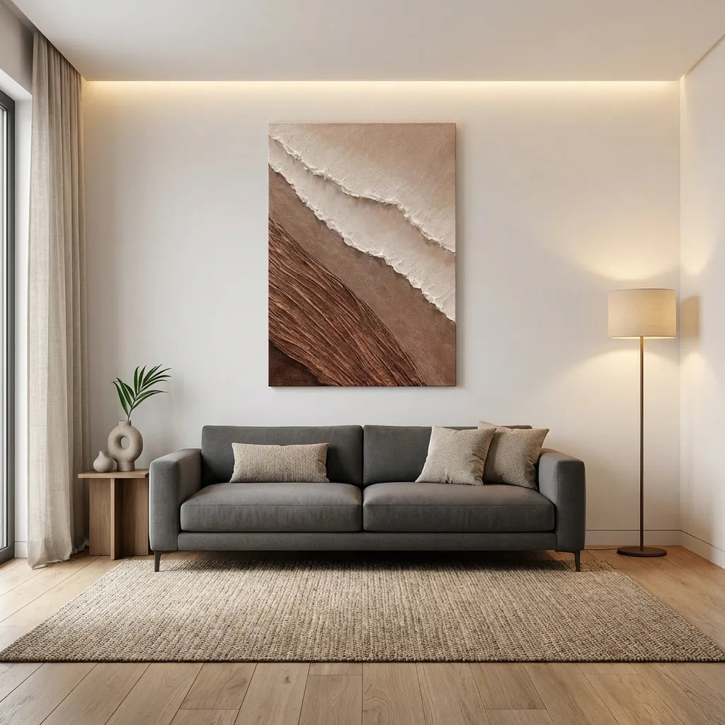 Sand-Stone Textured Abstract Painting AA#0277